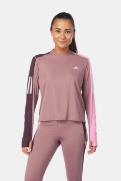 ADIDAS Own The Run Colorblock Long-Sleeve Hardloopshirt Dames