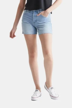 Midweight Performance Denim Korte Broek Dames